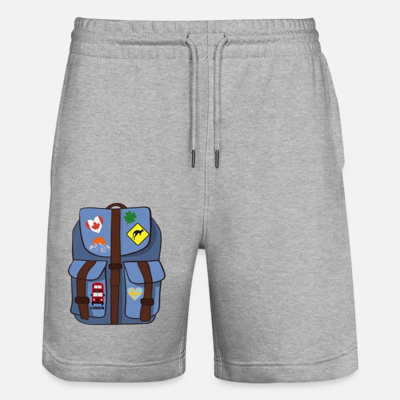 Sac à dos - Short de jogging bio TRAINER Stanley/Stella unisexe - gris chiné