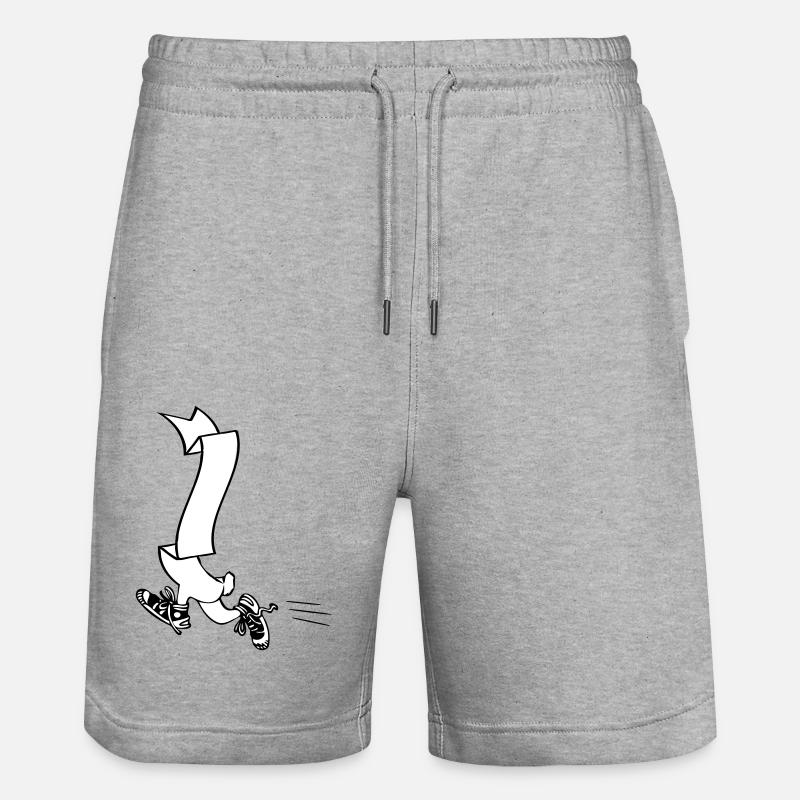 Bannière Hommes | Graphique-vectoriel - Short de jogging bio TRAINER Stanley/Stella unisexe - gris chiné