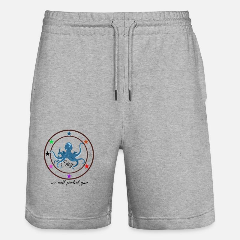 K-pop 5-star - Short de jogging bio TRAINER Stanley/Stella unisexe - gris chiné