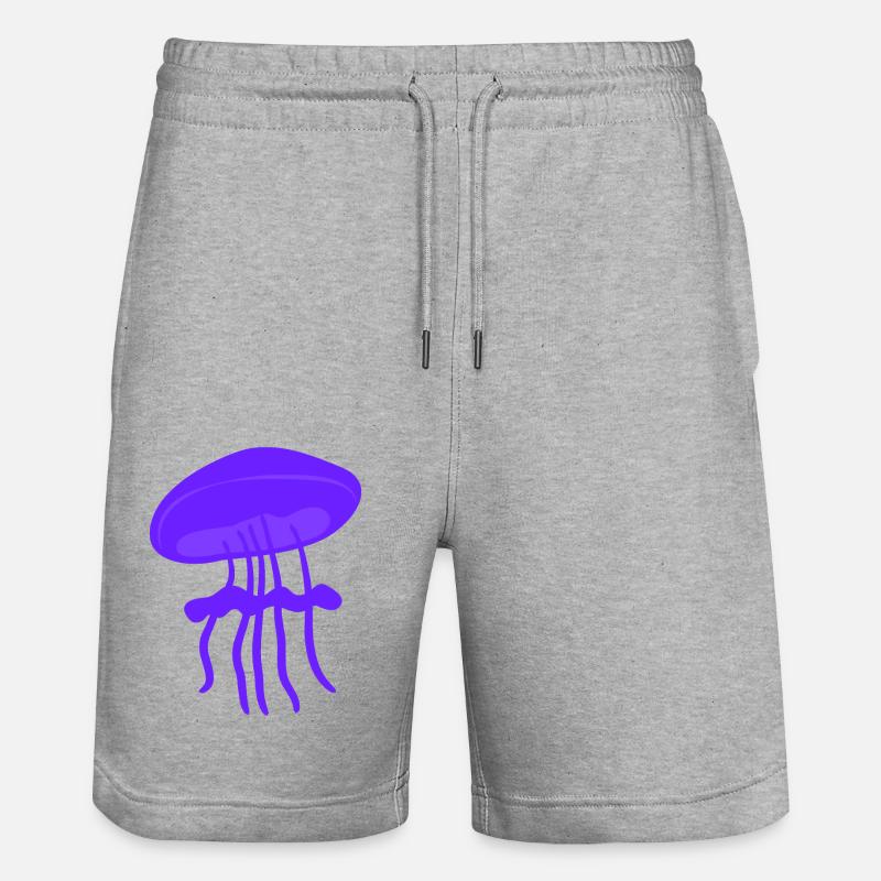 Belle méduse - Short de jogging bio TRAINER Stanley/Stella unisexe - gris chiné