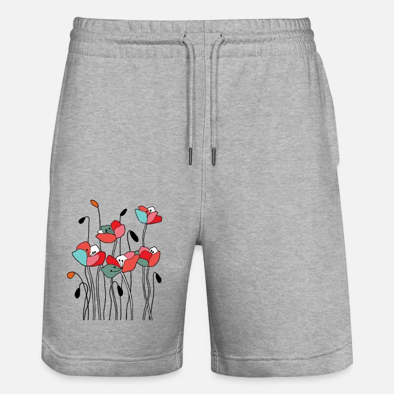 Fleur - Short de jogging bio TRAINER Stanley/Stella unisexe - gris chiné