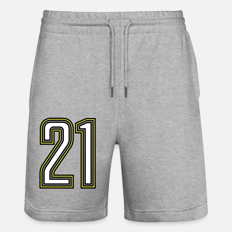 21 - Short de jogging bio TRAINER Stanley/Stella unisexe - gris chiné