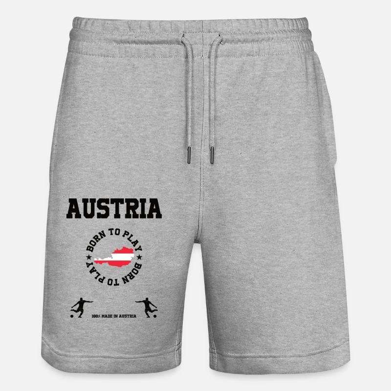 Autriche - Short de jogging bio TRAINER Stanley/Stella unisexe - gris chiné