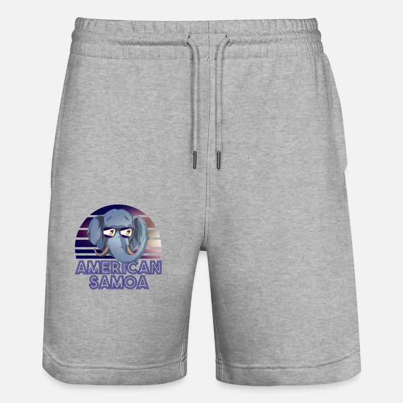 Samoa américaines - Short de jogging bio TRAINER Stanley/Stella unisexe - gris chiné