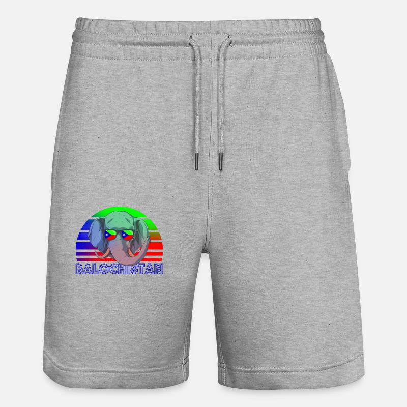 Baloutchistan - Short de jogging bio TRAINER Stanley/Stella unisexe - gris chiné