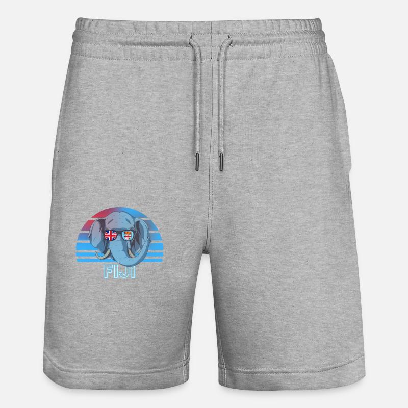 Fidschi - Stanley/Stella Unisex Bio Joggingshorts Trainer  - Grau meliert