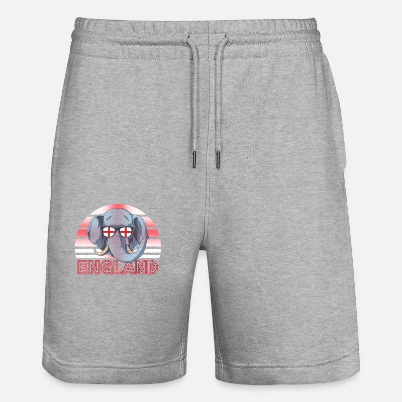Angleterre - Short de jogging bio TRAINER Stanley/Stella unisexe - gris chiné