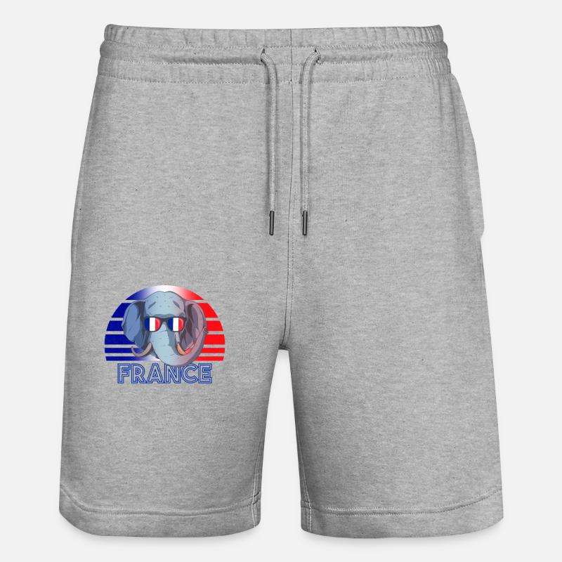 France - Short de jogging bio TRAINER Stanley/Stella unisexe - gris chiné