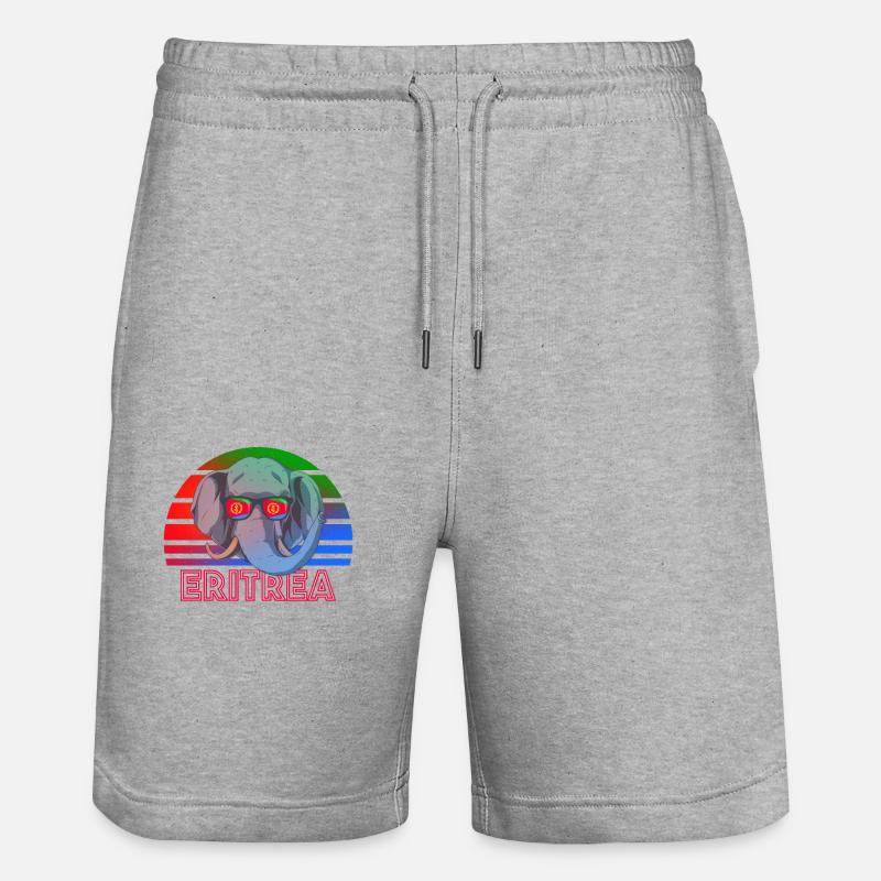 Erythrée - Short de jogging bio TRAINER Stanley/Stella unisexe - gris chiné