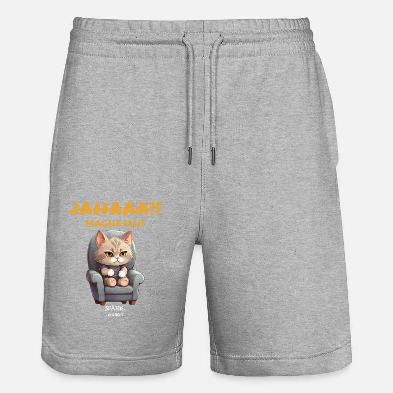 OUAIS - Short de jogging bio TRAINER Stanley/Stella unisexe - gris chiné
