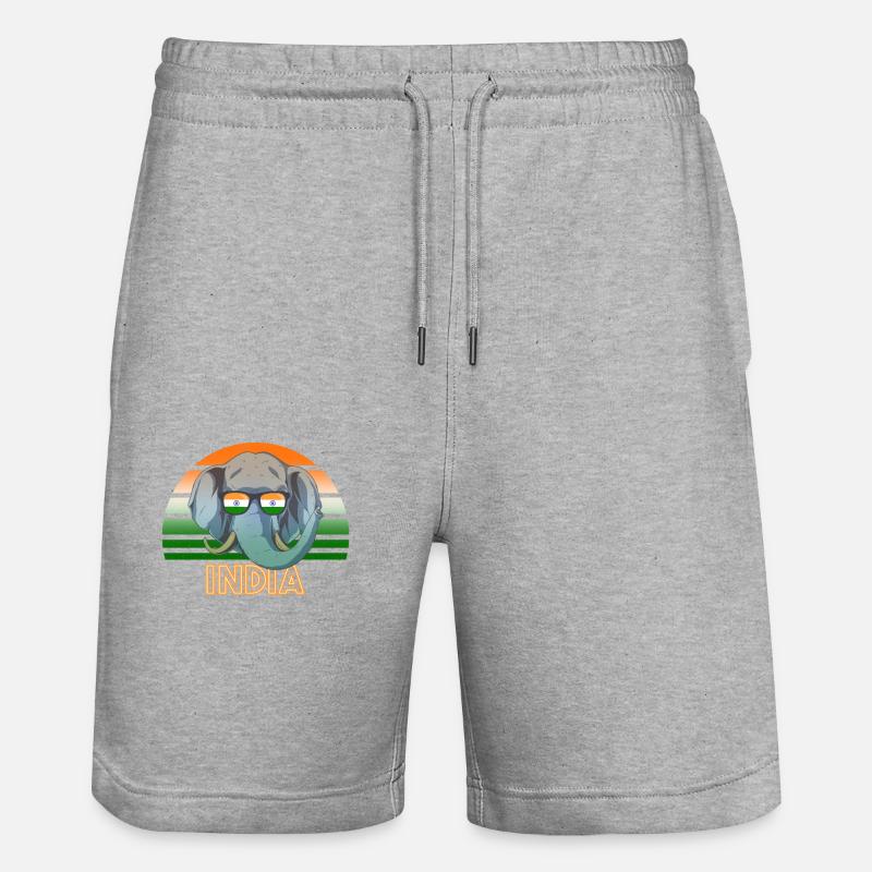 Inde - Short de jogging bio TRAINER Stanley/Stella unisexe - gris chiné