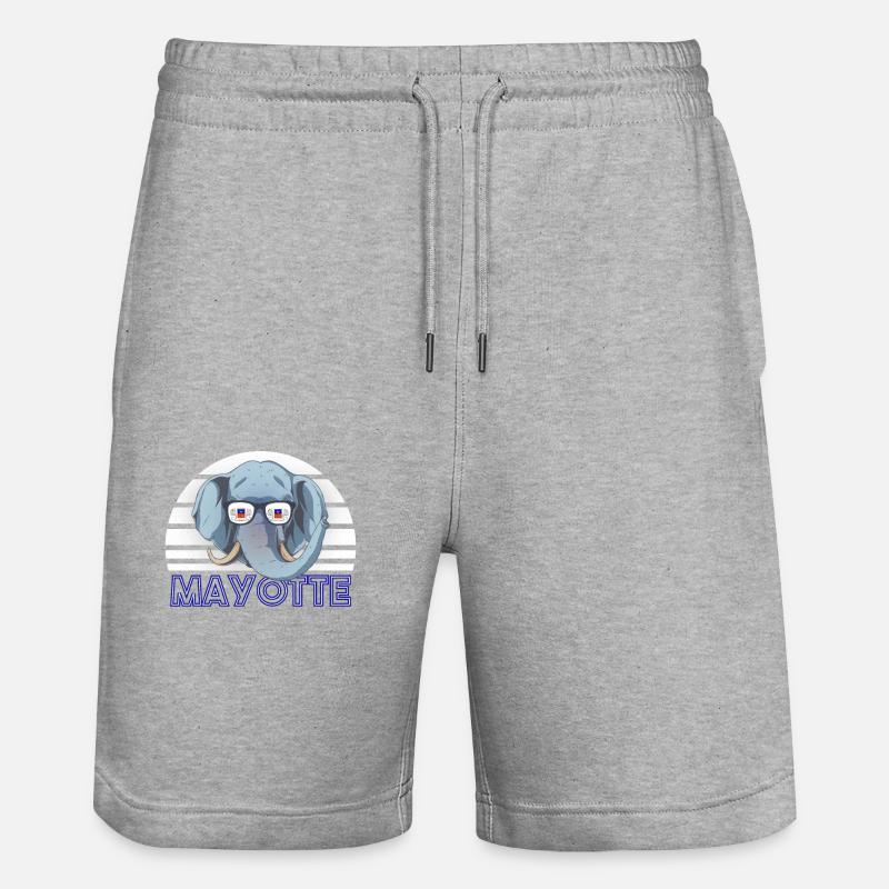 Mayotte - Short de jogging bio TRAINER Stanley/Stella unisexe - gris chiné