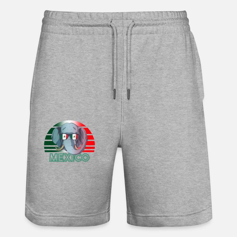 Mexico - Stanley/Stella Trainer Unisex Organic Jogging Shorts - heather grey