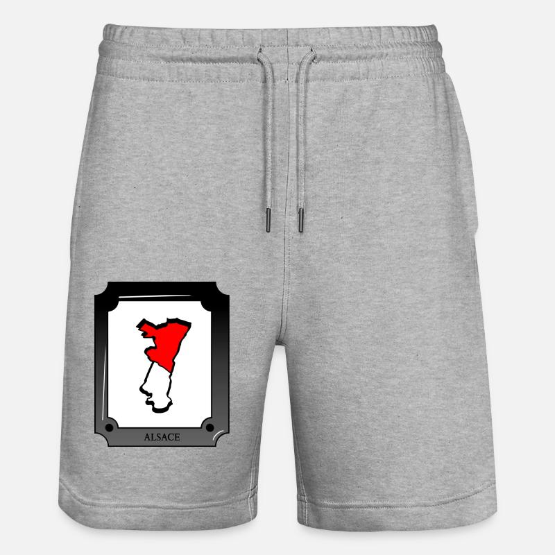 Carte Alsace - Short de jogging bio TRAINER Stanley/Stella unisexe - gris chiné