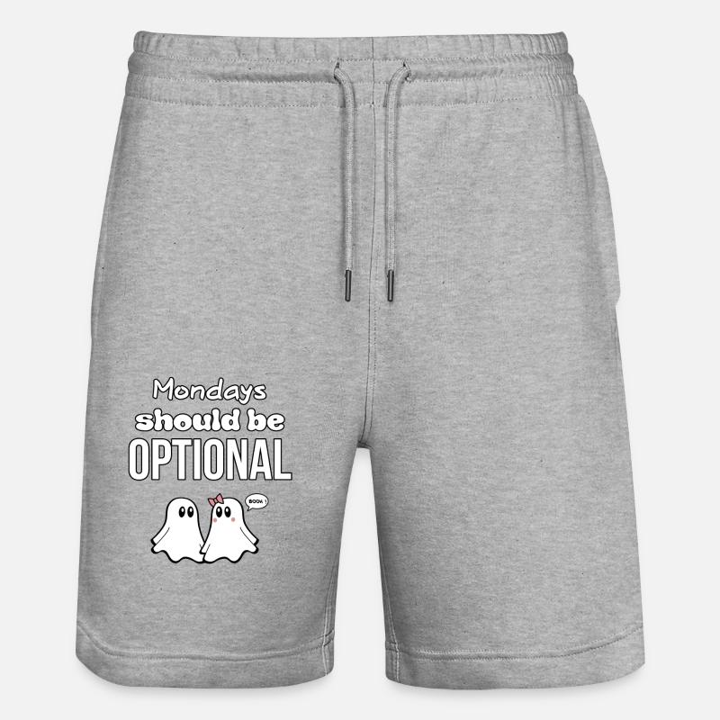 CITATIONS DE GHOST 05 - Short de jogging bio TRAINER Stanley/Stella unisexe - gris chiné