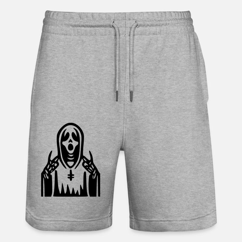 Prêtre Scream - Short de jogging bio TRAINER Stanley/Stella unisexe - gris chiné