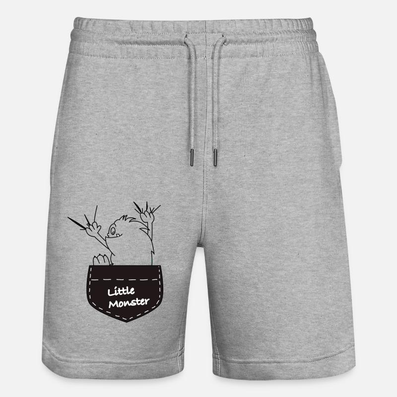 Monstre - Short de jogging bio TRAINER Stanley/Stella unisexe - gris chiné