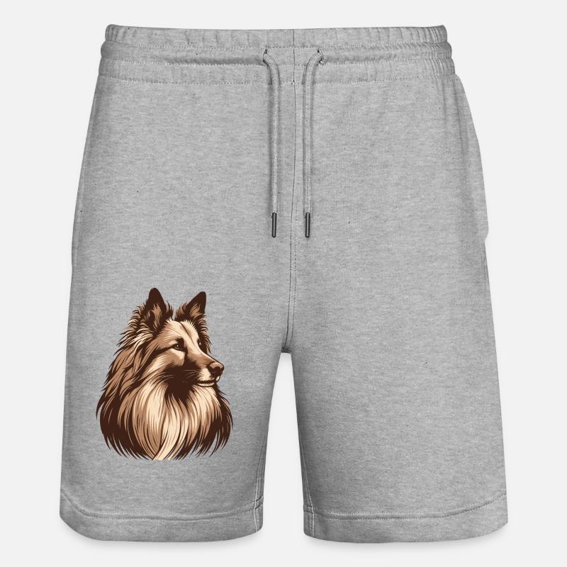 Groenendael - Short de jogging bio TRAINER Stanley/Stella unisexe - gris chiné