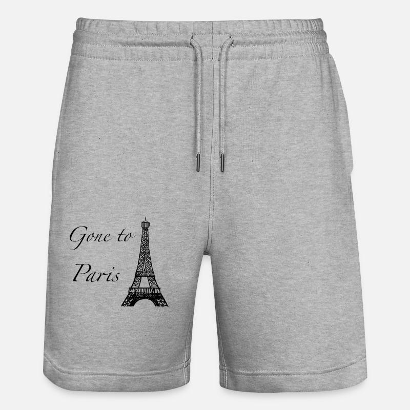 Partis à Paris - Short de jogging bio TRAINER Stanley/Stella unisexe - gris chiné