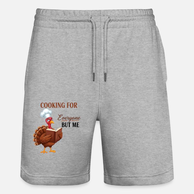 Cuisson de la dinde - Short de jogging bio TRAINER Stanley/Stella unisexe - gris chiné