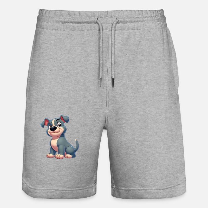 Pitbull 2 - Stanley/Stella Unisex Bio Joggingshorts Trainer  - Grau meliert