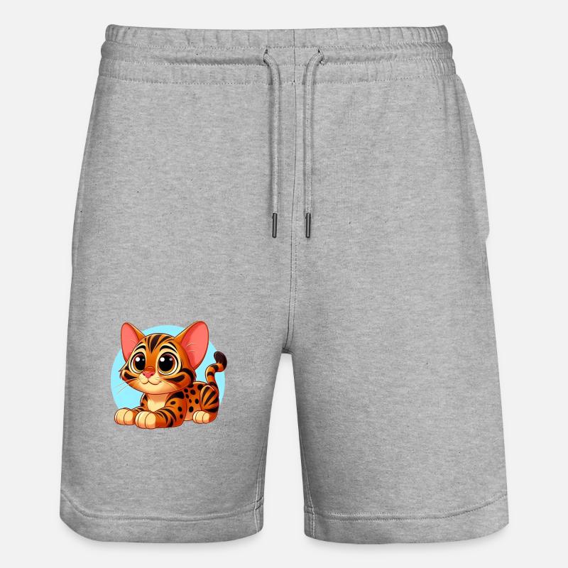 bengal 32 - Short de jogging bio TRAINER Stanley/Stella unisexe - gris chiné