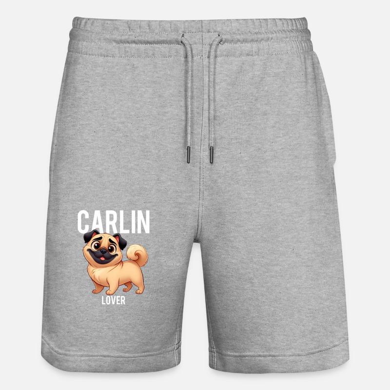 carlin lover - Short de jogging bio TRAINER Stanley/Stella unisexe - gris chiné