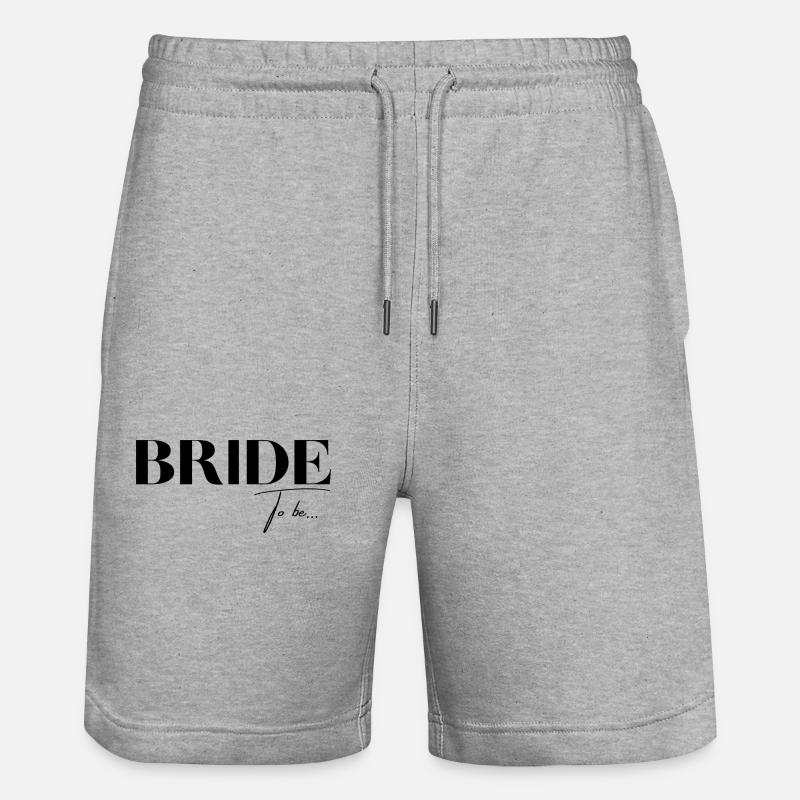 Bride to be - Short de jogging bio TRAINER Stanley/Stella unisexe - gris chiné