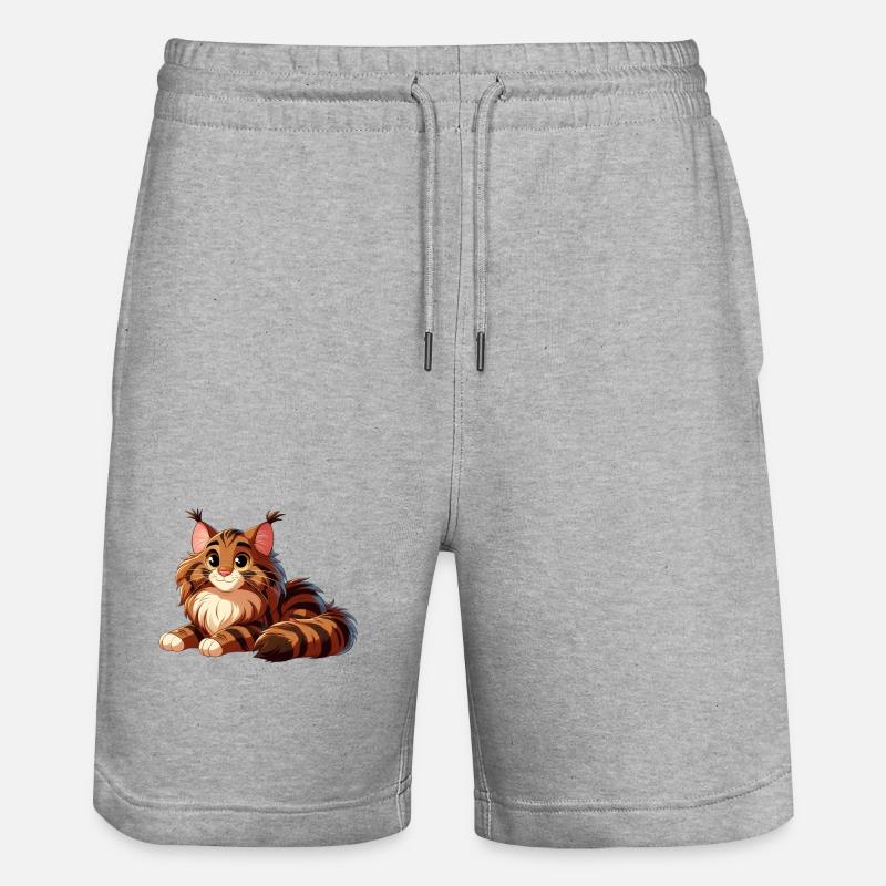 maine coon 14 - Short de jogging bio TRAINER Stanley/Stella unisexe - gris chiné