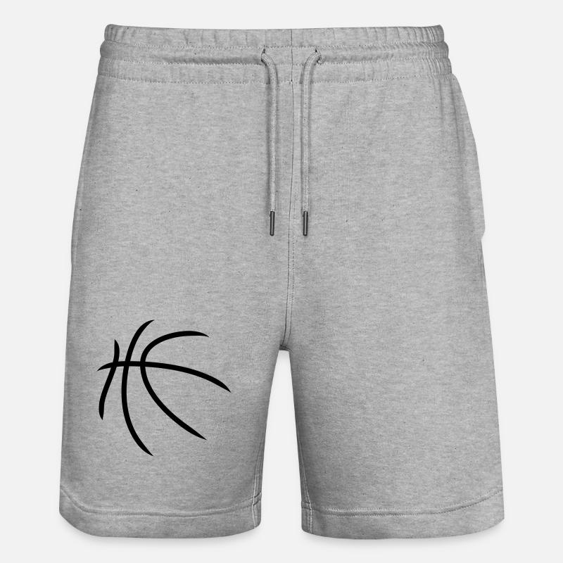 Basketball | Muster | Ball - Short de jogging bio TRAINER Stanley/Stella unisexe - gris chiné