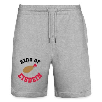 kochen - Stanley/Stella Unisex Bio Joggingshorts Trainer  - Grau meliert - Vorne - Nik (191cm) & Marisol (170cm)