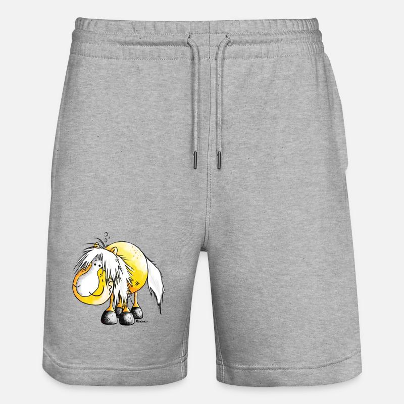 Haflinger - Avelignese - Cheval - Short de jogging bio TRAINER Stanley/Stella unisexe - gris chiné