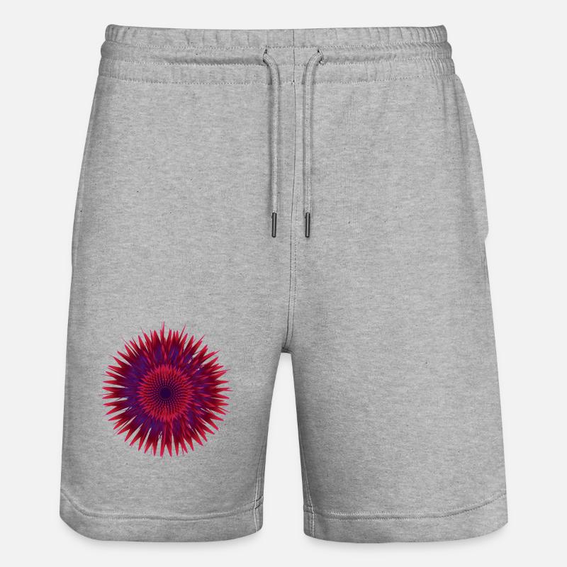 Fleur vectorielle - Short de jogging bio TRAINER Stanley/Stella unisexe - gris chiné