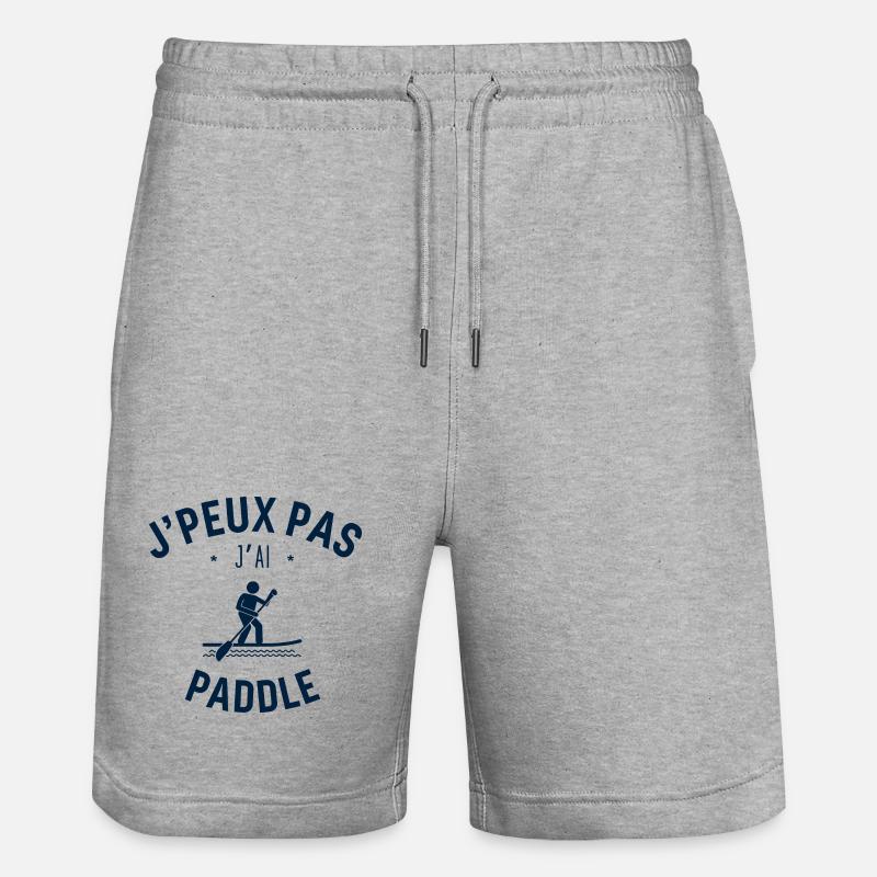 J peux pas j ai paddle - Short de jogging bio TRAINER Stanley/Stella unisexe - gris chiné