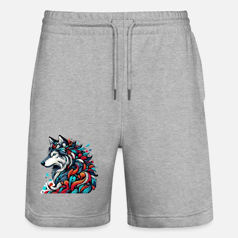 Loup - Short de jogging bio TRAINER Stanley/Stella unisexe - gris chiné