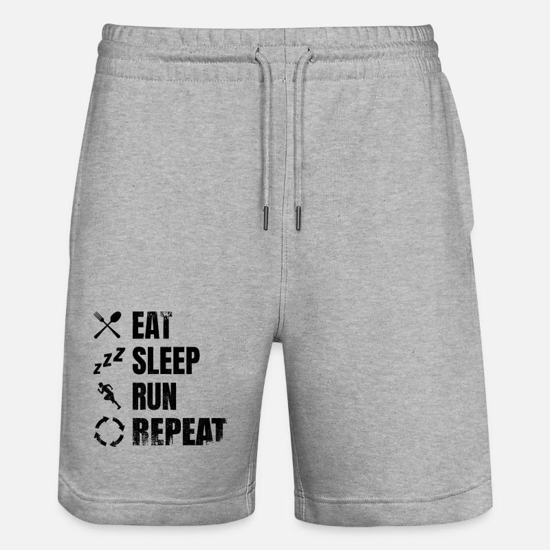 Drôle de coureur - Short de jogging bio TRAINER Stanley/Stella unisexe - gris chiné