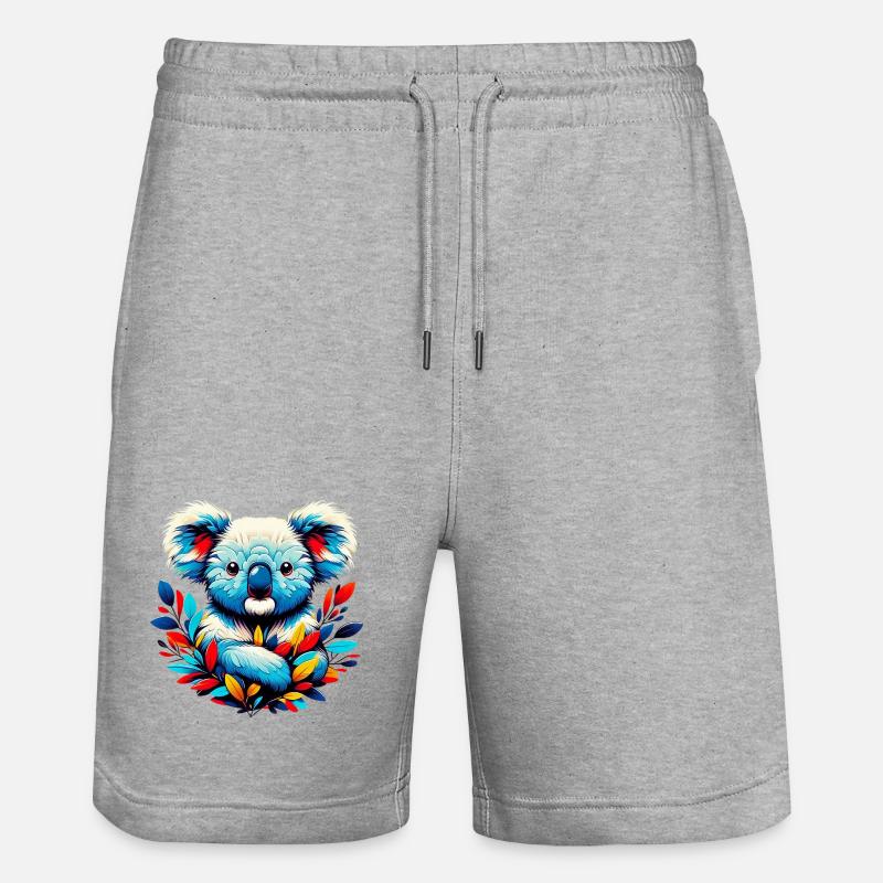 Koala - Short de jogging bio TRAINER Stanley/Stella unisexe - gris chiné