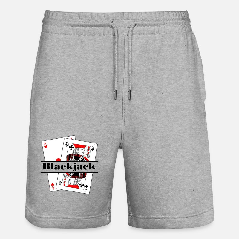 Blackjack BLACKJACK - Short de jogging bio TRAINER Stanley/Stella unisexe - gris chiné