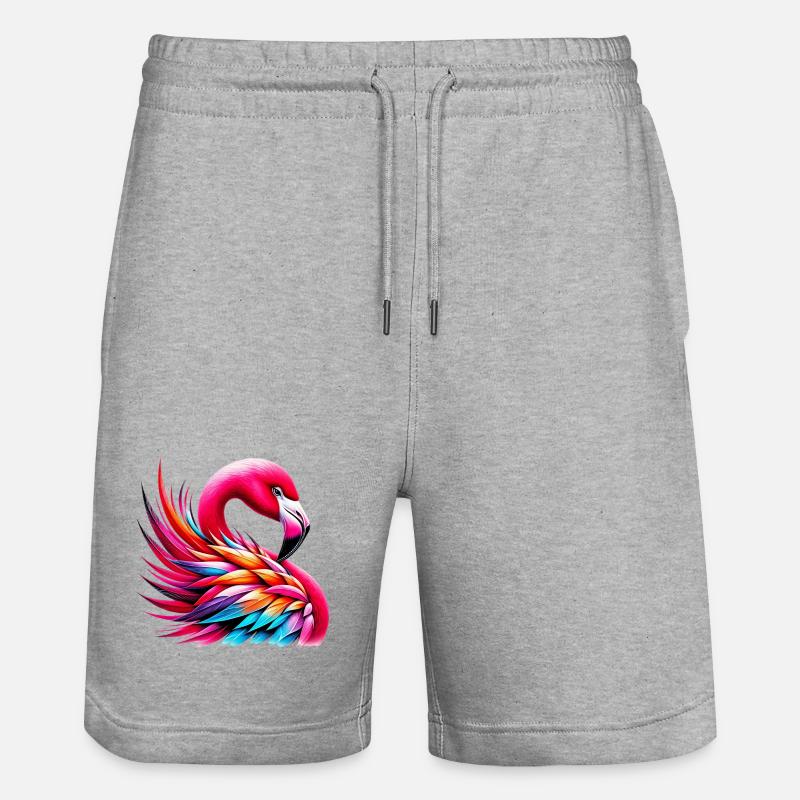 Flamant - Short de jogging bio TRAINER Stanley/Stella unisexe - gris chiné
