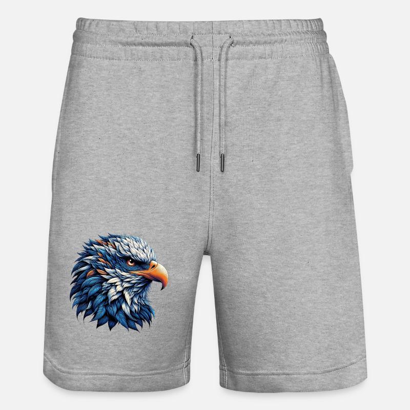 Aigle - Short de jogging bio TRAINER Stanley/Stella unisexe - gris chiné