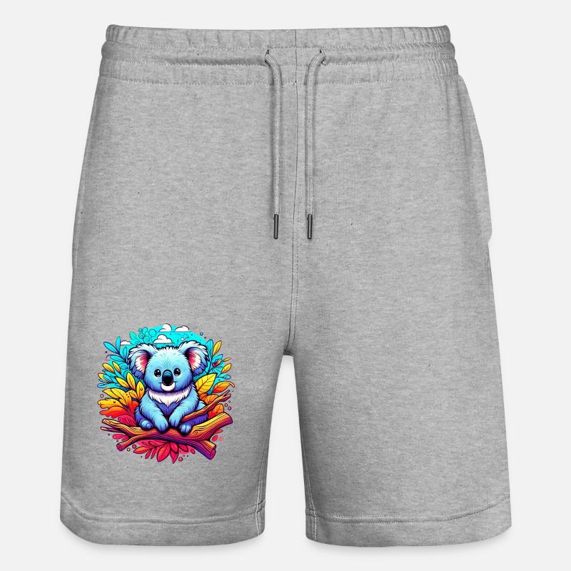 Koala - Short de jogging bio TRAINER Stanley/Stella unisexe - gris chiné