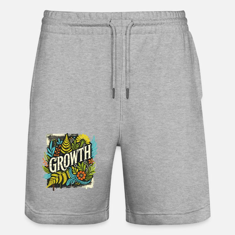 Croissance - Short de jogging bio TRAINER Stanley/Stella unisexe - gris chiné