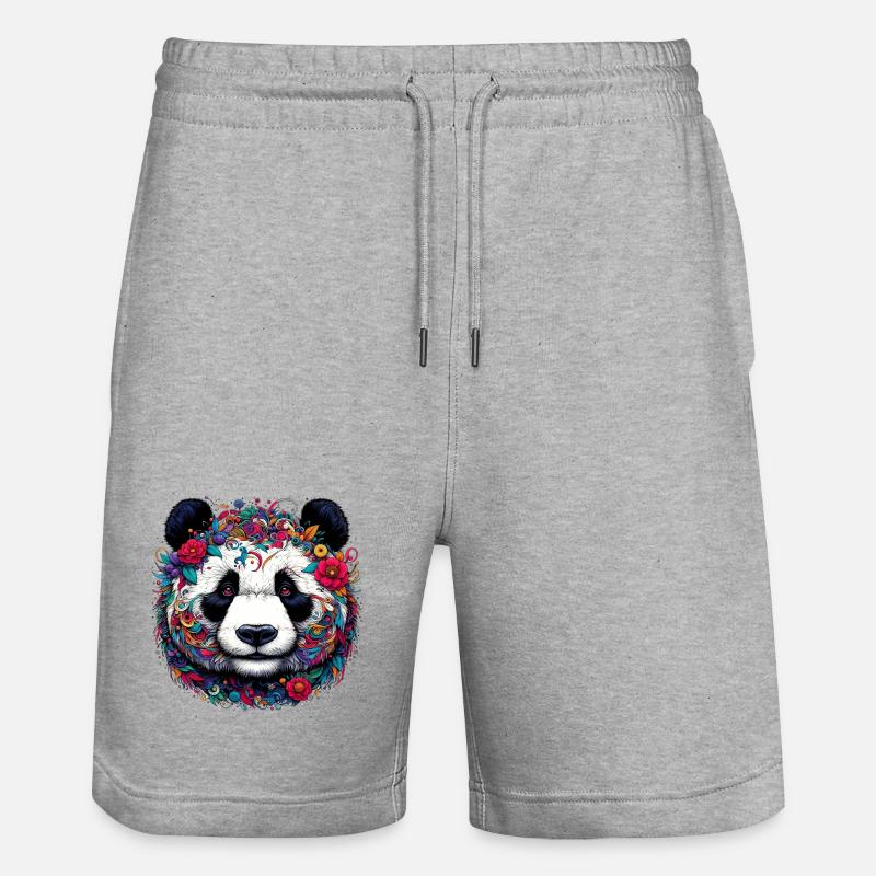 Panda - Short de jogging bio TRAINER Stanley/Stella unisexe - gris chiné