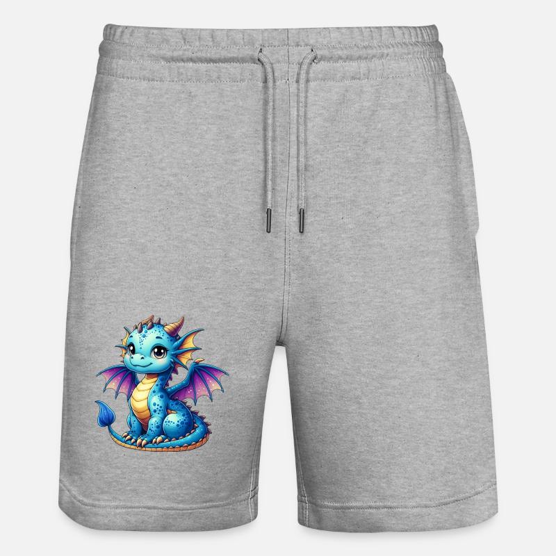 Dragon - Short de jogging bio TRAINER Stanley/Stella unisexe - gris chiné