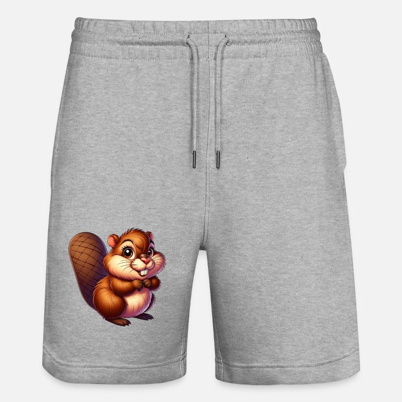 Castor - Short de jogging bio TRAINER Stanley/Stella unisexe - gris chiné