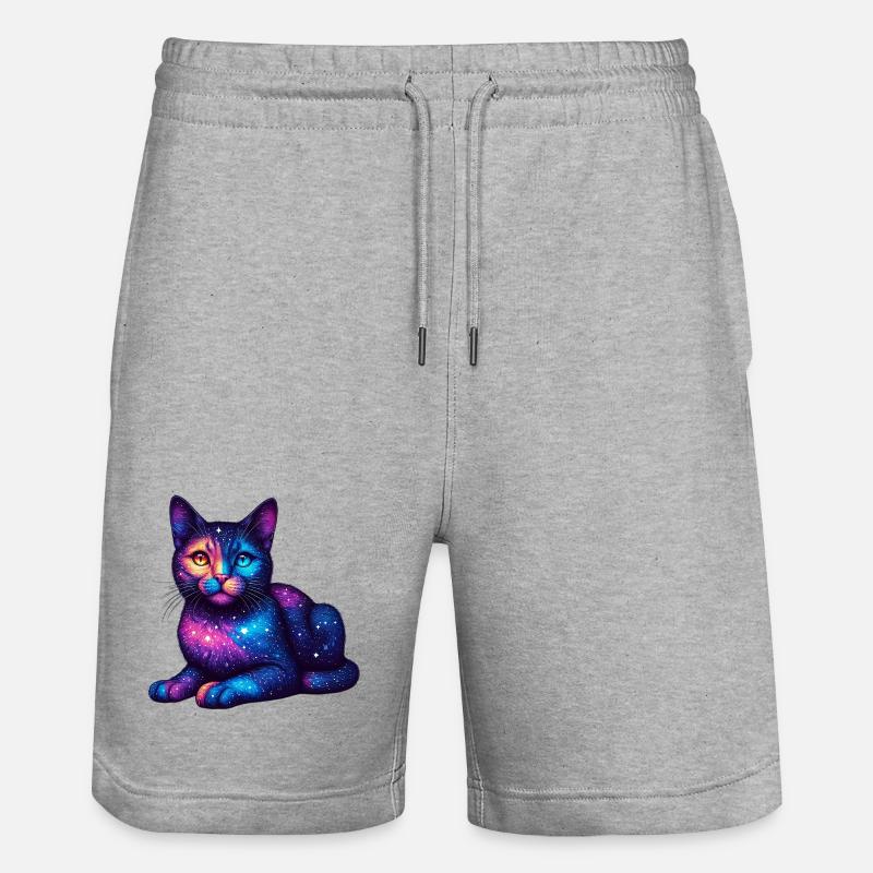 Chat - Short de jogging bio TRAINER Stanley/Stella unisexe - gris chiné