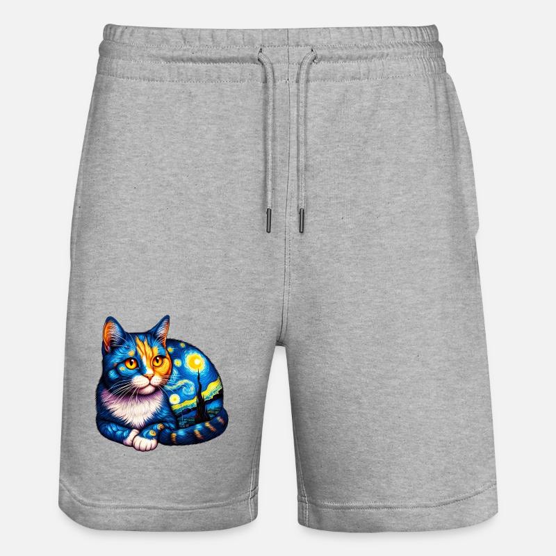 Chat - Short de jogging bio TRAINER Stanley/Stella unisexe - gris chiné