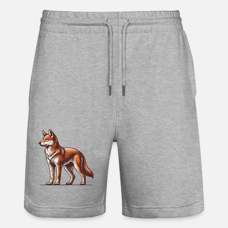 Dingo - Short de jogging bio TRAINER Stanley/Stella unisexe - gris chiné