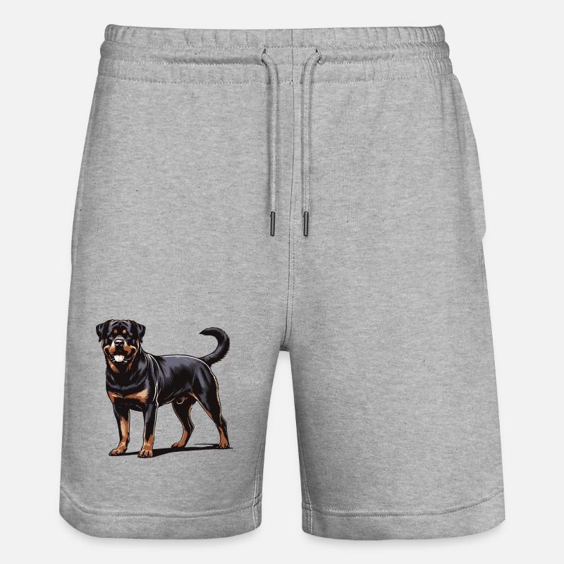 Rottweiler - Short de jogging bio TRAINER Stanley/Stella unisexe - gris chiné