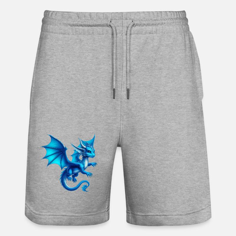 Dragon - Short de jogging bio TRAINER Stanley/Stella unisexe - gris chiné